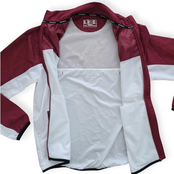 New Balance Warm Up Jacket Athletic Windbreaker Full Zip Jacket Men Sz Small - Picture 6 of 10